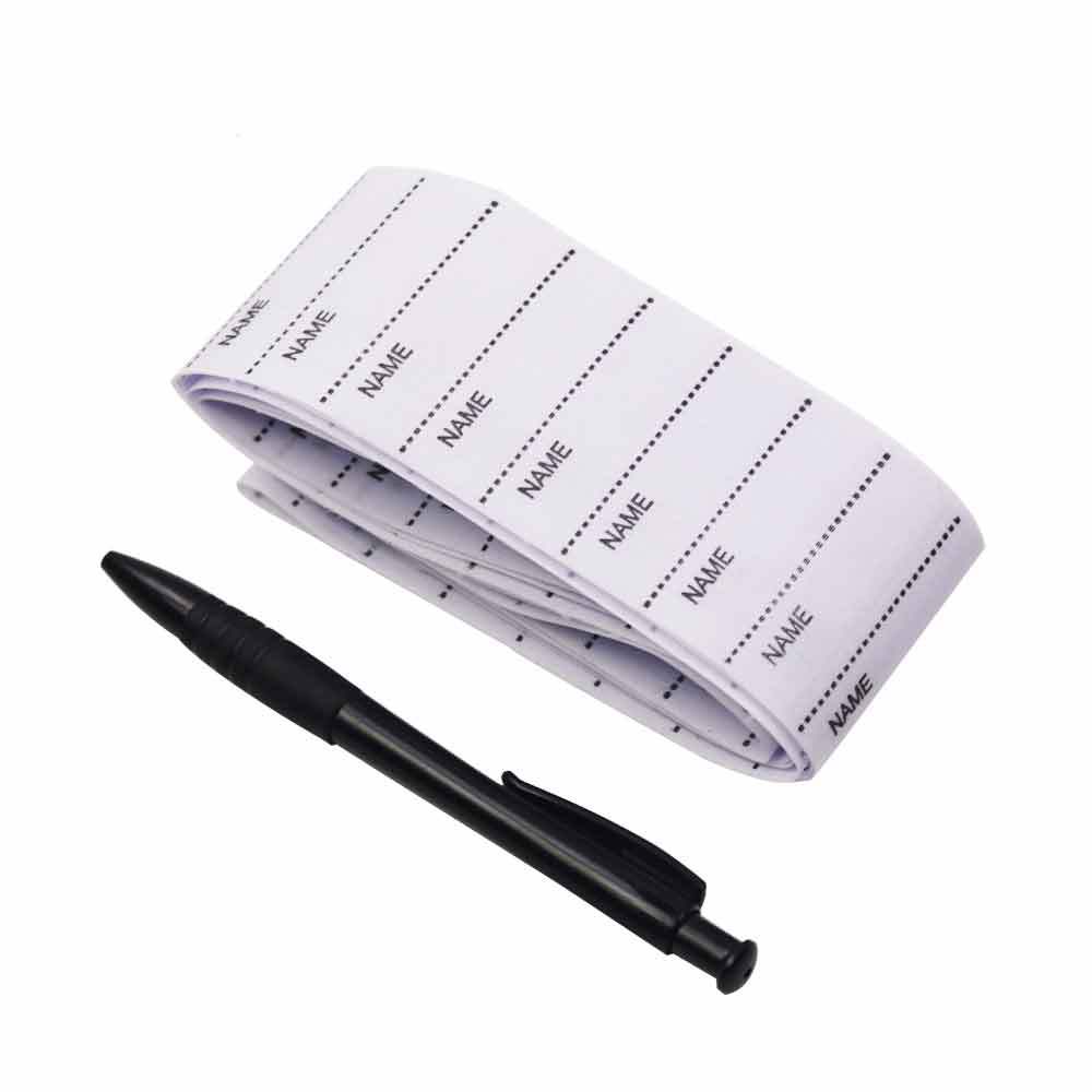 200 шт. именная лента, наклейка с именем из полиэстера и хлопка для одежды, школьная этикетка для одежды, этикетка из полиэстера, стираемая наклейка с отметкой, рукописная тетрадь
