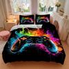Colorful Controller Print 3Pcs Bedding Setduvet Cover With 2 Bedropillowcase Home Birthday Gift