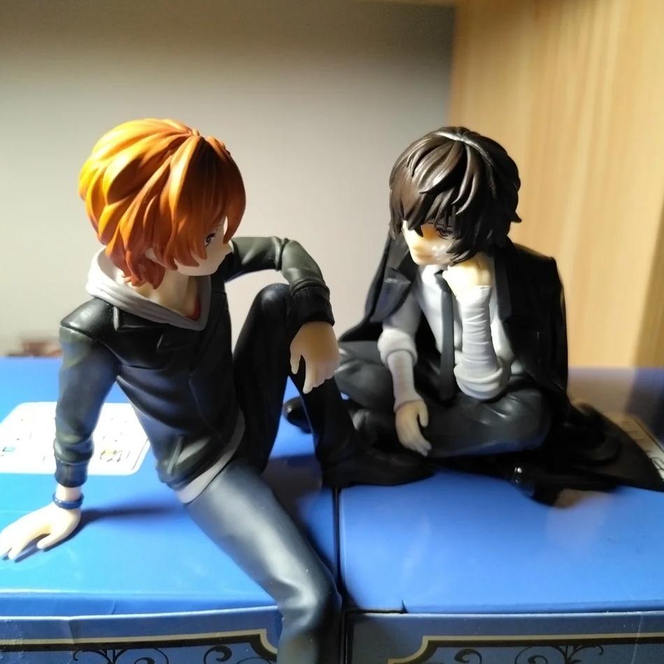 Новая фигурка Dazai Osamu из Bungo Stray Dogs, фигурки действия Nakahara Chuuya, ПВХ модель, коллекция, стоппер для лапши, игрушка на день рождения, подарки