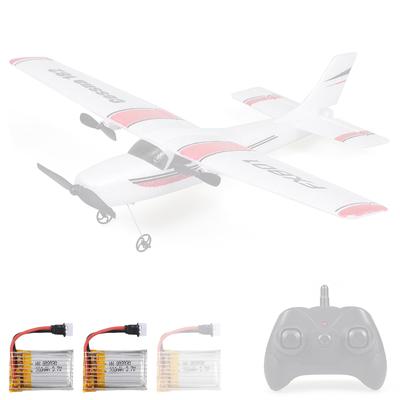 FX801 Самолет Cessna 182 2,4 ГГц 2-канальный радиоуправляемый самолет Игрушки для полетов на открытом воздухе для детей Мальчиков с 3 батареями