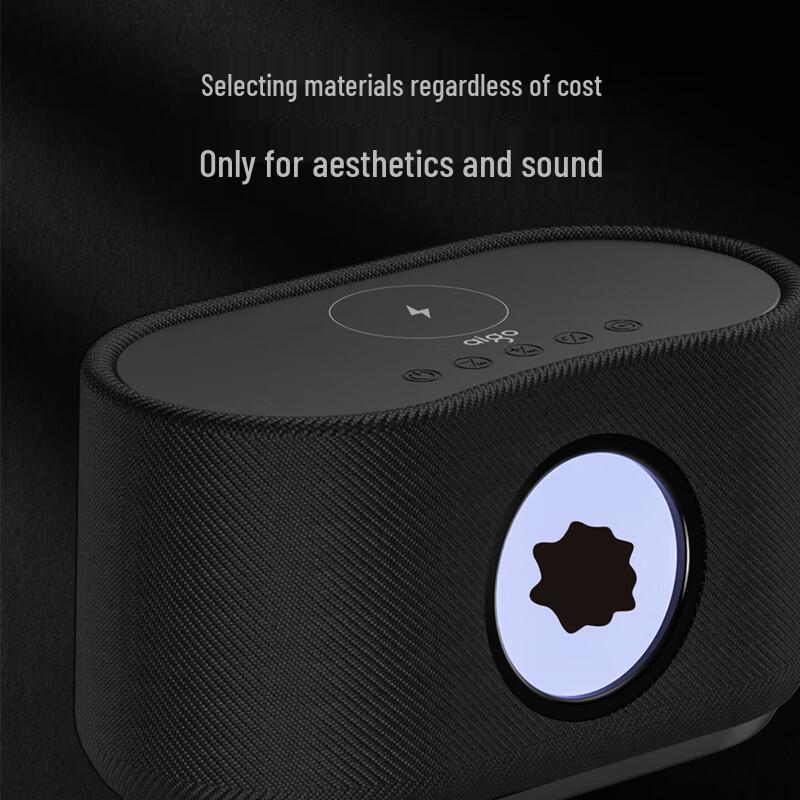 Bluetooth-колонка aigo T180 с беспроводной зарядкой и феррожидкостным дисплеем (Китайская версия)