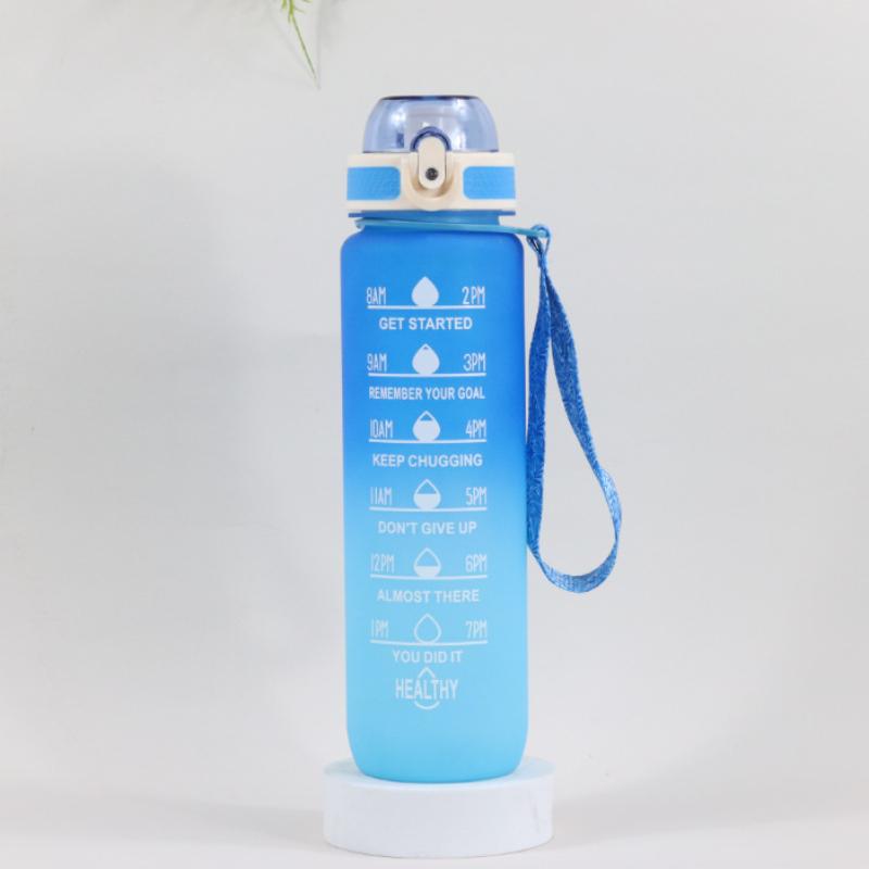 1L Water Bottle Motivating Sports Water Bottle Airtight Drinking Bottles for Outdoor Travel Bottle