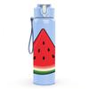 1PC Fresh Watermelon Fruit Pattern 750ml Color Plastic Sports Water Bottle Leakproof Flip Straw Lid Suitable for Sports Office Home Use