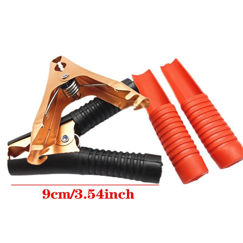 4/6pcs 100A All Inclusive Copper Plated 90mm Long Crocodile Clip Car Battery Red and Black Clip