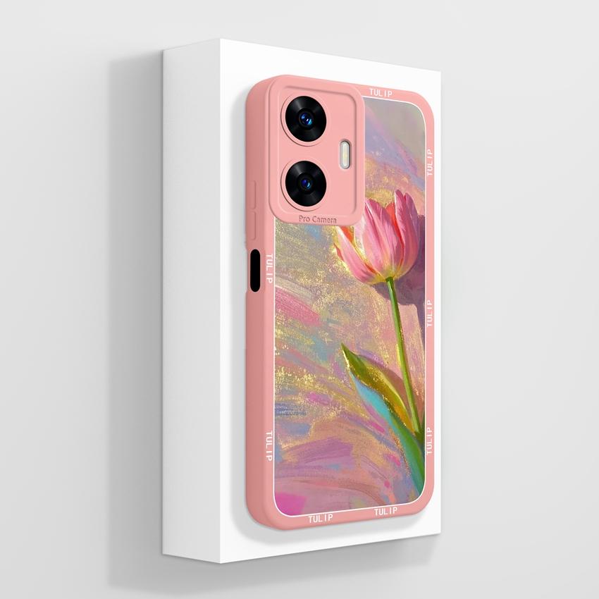Красивые чехлы для телефона в форме сердца любви для Realme C55 C35 C25 C20 C15 C11 C21Y C25Y Мягкий жидкий силиконовый бампер Противоударный защитный чехол для Realme Casing