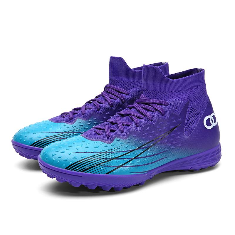 Новые мужские высокие футбольные бутсы высокого качества для профессиональных тренировок футбольные бутсы для игры на траве на открытом воздухе прочные футбольные бутсы кроссовки