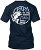 Футболка Papa's Papa Fishing Is My Name Game Сделано в США Размеры от S до 5XL
