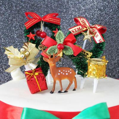 Сувениры для детского праздника Рождественские пики для вечеринки Украшение на день рождения Рождественский декор для торта Топперы для кексов