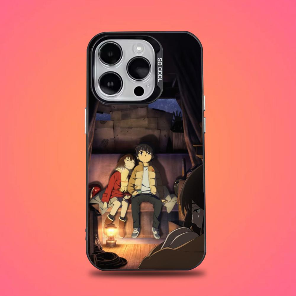 Boku dake ga Inai Machi Phone Case For iPhone 16,15,14,13,12,11,Pro,Max,Plus,Mini,XS,SE Anti Fall Black Matte Hard Bumper