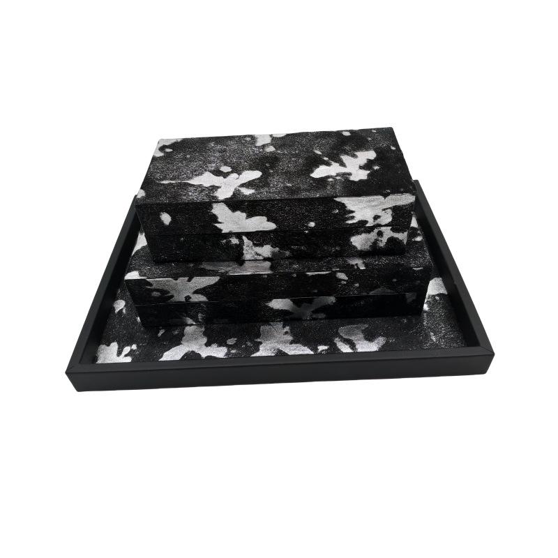Modern Simple Horsehair Ornament Display Tray for Hotel Model Rooms and Cloakrooms