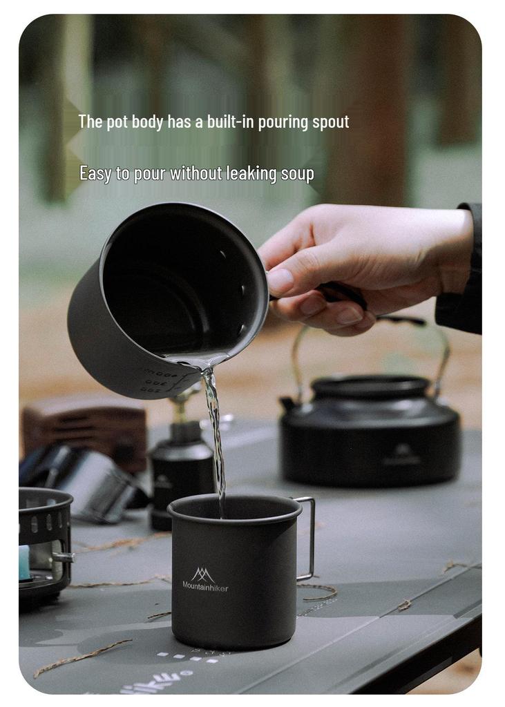 Portable Outdoor Aluminum Alloy Alcohol Stove Set for Camping and Boiling Water