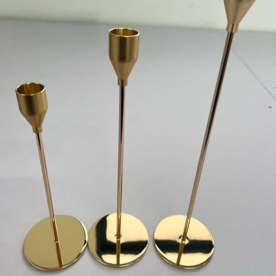 3/6 шт./набор Винтажный высокий металлический подсвечник Подставка для конусных свечей-столбиков Домашняя гостиная Рождество Свадебная вечеринка Подставка для свечей Центральный элемент для обеденного стола