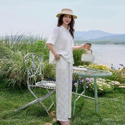 Костюм женский летний новый дизайн темперамент знаменитость сяосян фан брюки двойка