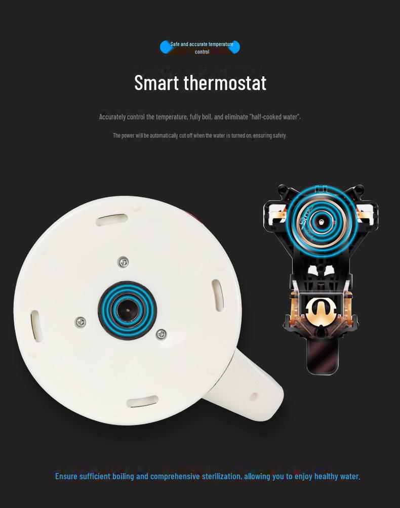 Электрический чайник с защитой от ожогов, пищевой класс 304, безопасен для использования дома и в гостиницах