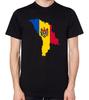 Футболка с картой флага Молдовы Мужская Женская Унисекс Топ