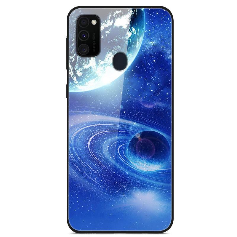 Popular Case For Samsung Galaxy M31 Case Tempered Glass Back Cover Case For Samsung M30s A21s M21 M31s A71 A51 Case Funda Coque