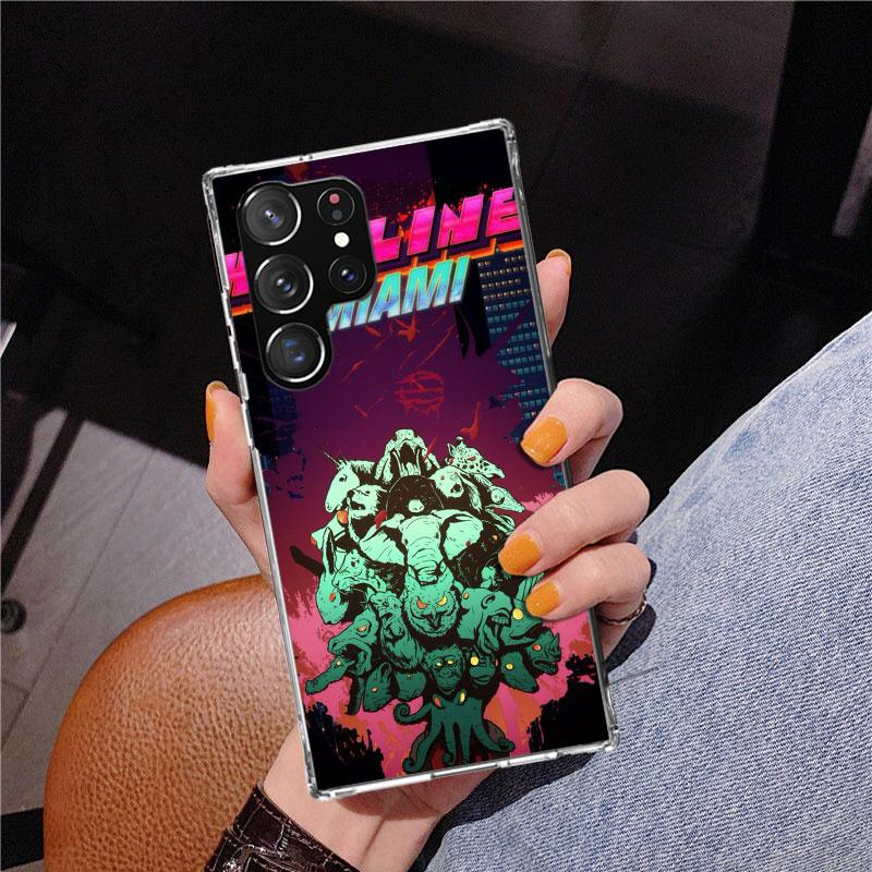 Игровой чехол Hotline Miami Phnoe для Samsung Galaxy S26 S25 Edge S23 S24 Ultra S22 Plus S21 S20 FE Уникальный чехол Мягкий Coque Galaxy S
