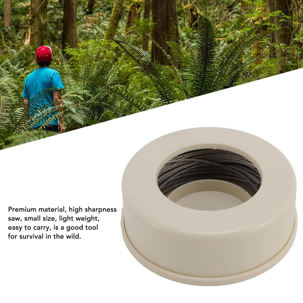 Металлическая проволочная пила Пила из нержавеющего троса Карманная пила-струна для выживания Веревочная пила для кемпинга, пешего туризма, охоты, чрезвычайных ситуаций на открытом воздухе