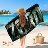 One Piece Printed Swim Towel, Portable Water Absorbent Towel for Beach Camping Daily Bathroom Use