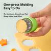 9/12Pcs Set Stainless Steel Fruit Cutting Embossing Mold Small Wonton Biscuit Mold Heart Flower Shape Vegetables Cutter Kitchen