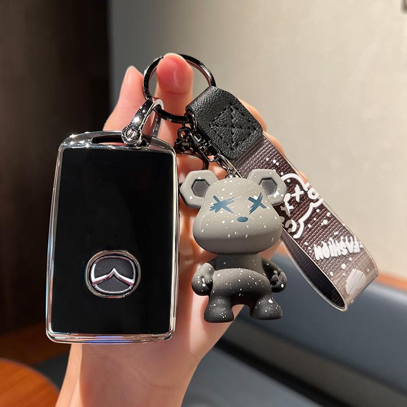 Чехол для ключа для автомобиля для Mazda3 Чехол для ключа Angsai Пряжка-пуговица CX4/CX5 Новый пакет-ракушка Atz Cx30 Мужской и женский Высококлассный