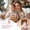 Набор из 6 предметов для купания малыша: Двустороненное хлопковое полотенце, Деревянная погремушка-колокольчик, Вязаная погремушка в виде мультяшного животного, Деревянный прорезыватель, Подарок на рождение ребенка