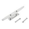 1Pc Boat Open Base Cleat Dock Cleat with tallation Screws Marine 316 Stainless Steel Yacht Mooring Accessories 4/5/6/8/10inch