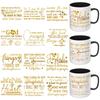 UV DTF Stickers 12PCS Christian UV DTF Cup Wrap for Glass Mugs | High Definition Colors, Strong Adhesion, Cold Transfer, UV Protective Layer and Wide