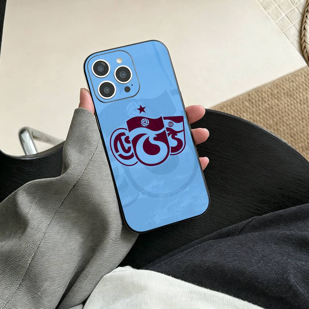 Чехол для телефона Trabzonspor для iPhone 17, 16, 15, 14, 13, 12, 11 Plus, Pro Max, Другие Мягкий Черный Чехол