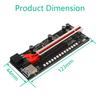 Переходная карта-райзер 012 PRO LED PCIE для адаптера GPU для майнинга