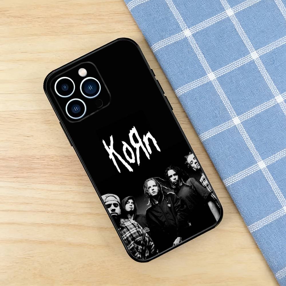Metal Rock Band K-Korn Case For iPhone 17 16 15 14 13 12 11 Pro Plus Air 8 7 X XS Max Mini TPU Bumper