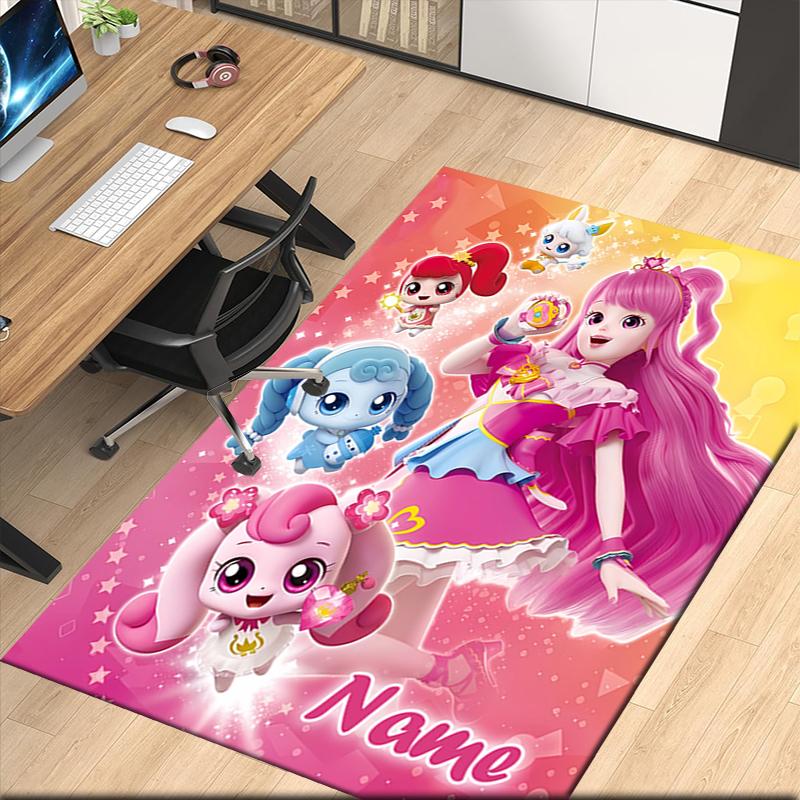 Custom Name Twinkle Catch Teenieping Printed Carpet, for Office Chair Living Room Bedroom Kitchen Room Decor Gifts.
