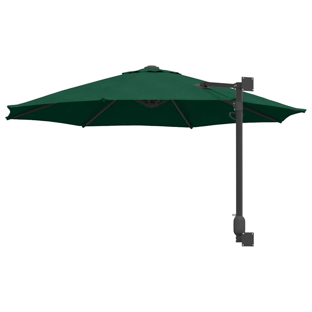 Garden Sun Umbrella Green 248 x 248 x 148 cm Polyester and Steel