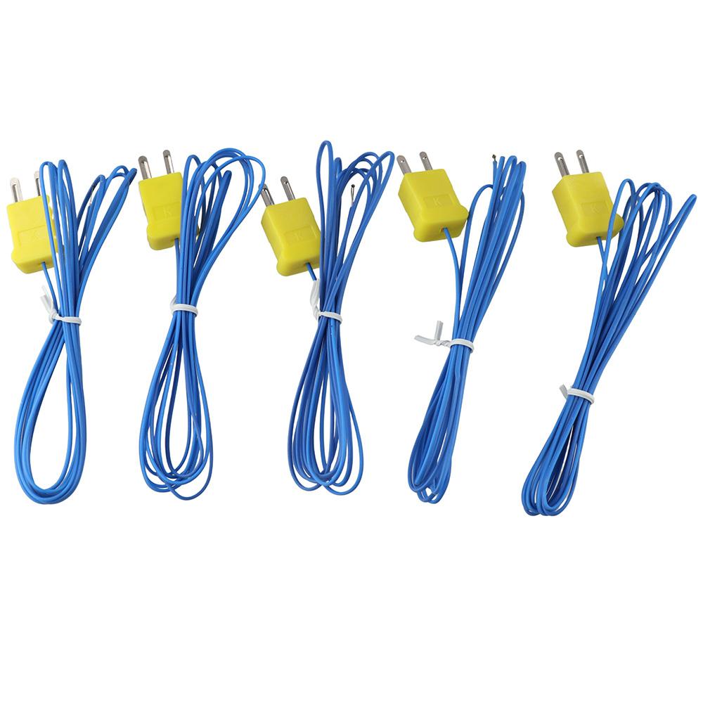 5 шт. 2M датчик температуры -40°C до 400°C линия измерения температуры печи и горна