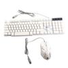 USB Gaming Keyboard and USB Mouse Combo LED Backlit Keyboard Firm Durable Colorful Glowing Gaming