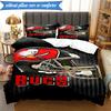 Buccaneers Team Spirit 3pcs Bedding,Including 1pc Duvet Cover And 2pcs Pillowcases Perfect for Christmas,Ideal for Bedroom, Dormitory