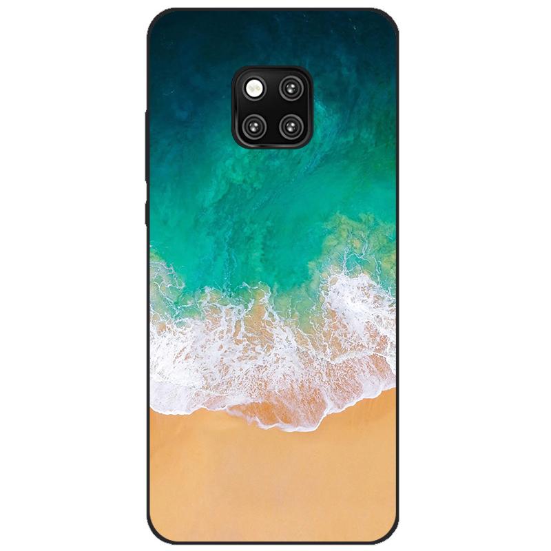 Case For Huawei Mate 20 pro case cover Silicone bumper on For Huawei Mate 20 pro Cover Coque Capa for mate20 flower