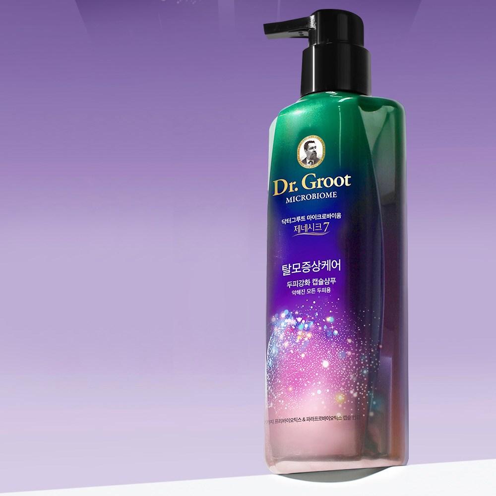Доктор. Groot Microbiome Genesique 7 Капсулы для укрепления кожи головы Шампунь с ароматом цитрусовых, 400 мл, 1 шт.