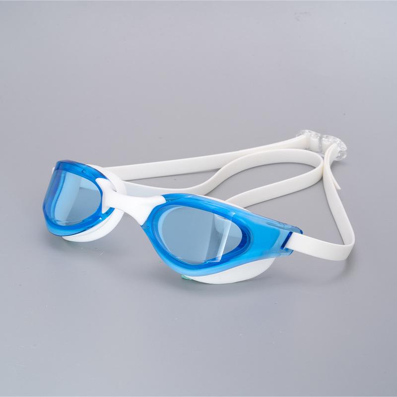 Adult Anti-Fog HD Swimming Goggles - Professional Racing & Training, Comfortable Silicone, Waterproof, Electroplated Lenses.