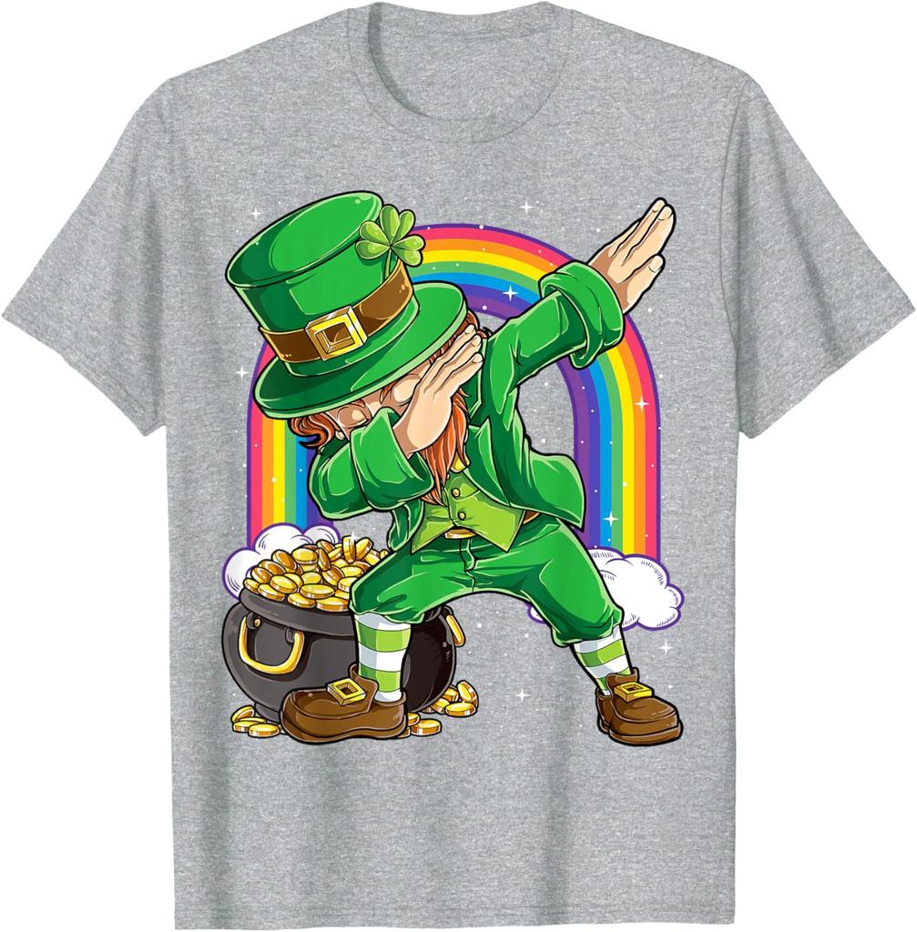 Saint Patricks Day Dabbing Leprechaun Dab Dance Unisex T-Shirt