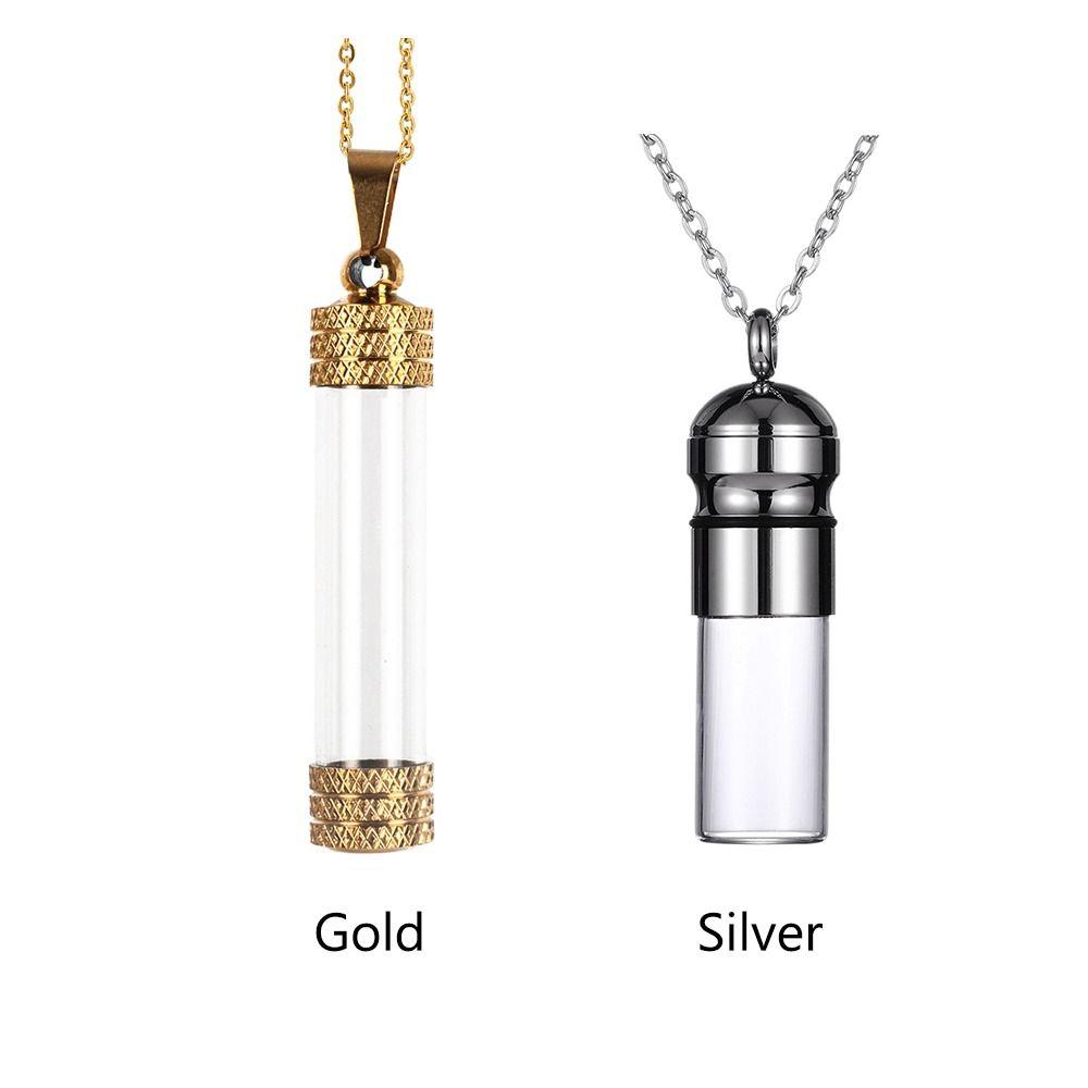 Ожерелье из стеклянной пробирки, сделай сам, для пепла, песка, флакон для духов, новые ожерелья-урны для пепла