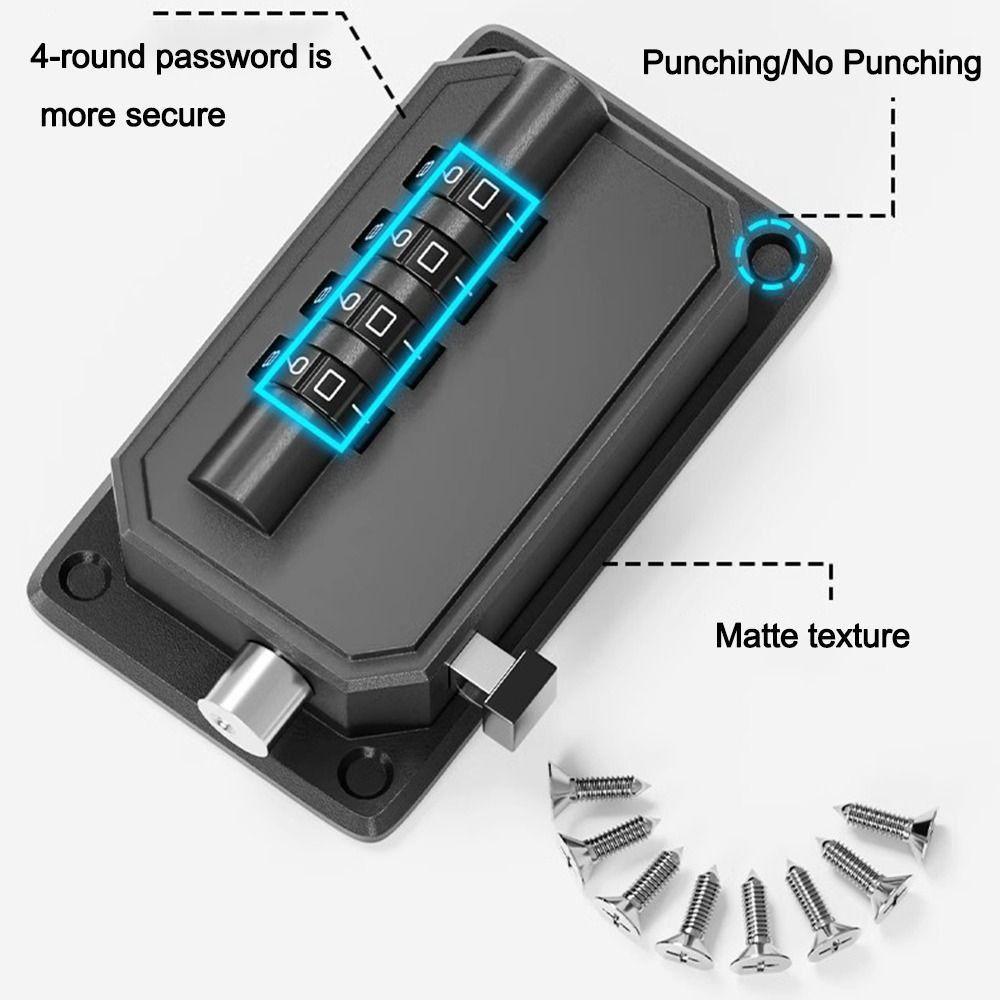 No Drilling Baby Safety Lock Adjustable Cabinet Lock Refrigerator Door Coded Lock for Home