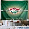 Custom Name Fluminense Club Crest Printed Tapestry, for Bedroom,Livingroom, dormitory, Large Wall Decor, Fabric Decor Fan Birthday Gifts