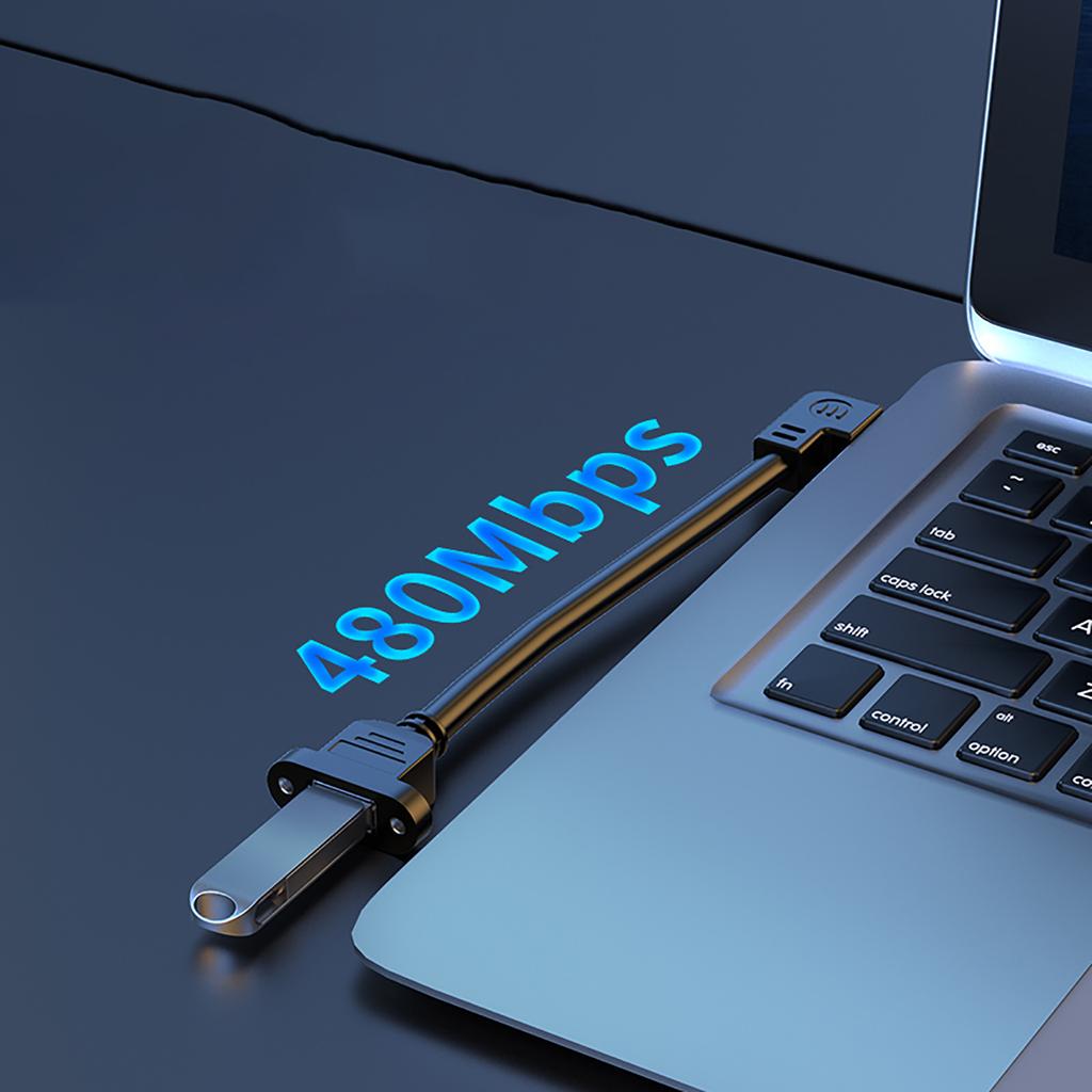 Удлинительный кабель USB USB2.0 Удлинительный шнур «папа-мама» для шасси/шкафов/панелей Удлинитель USB 90 градусов