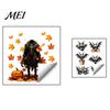 No Residue Wall Stickers for Apartments 2PCS Halloween Stickers, Cartoon Ghost And Pumpkin Pattern Decals, Easy to Apply Seasonal Murals Waterproof
