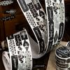 50mm * 2m Retro Label Decoration Material Circular Adhesive Tape DIY Handmade Scrapbook Aesthetics Journal Supplies