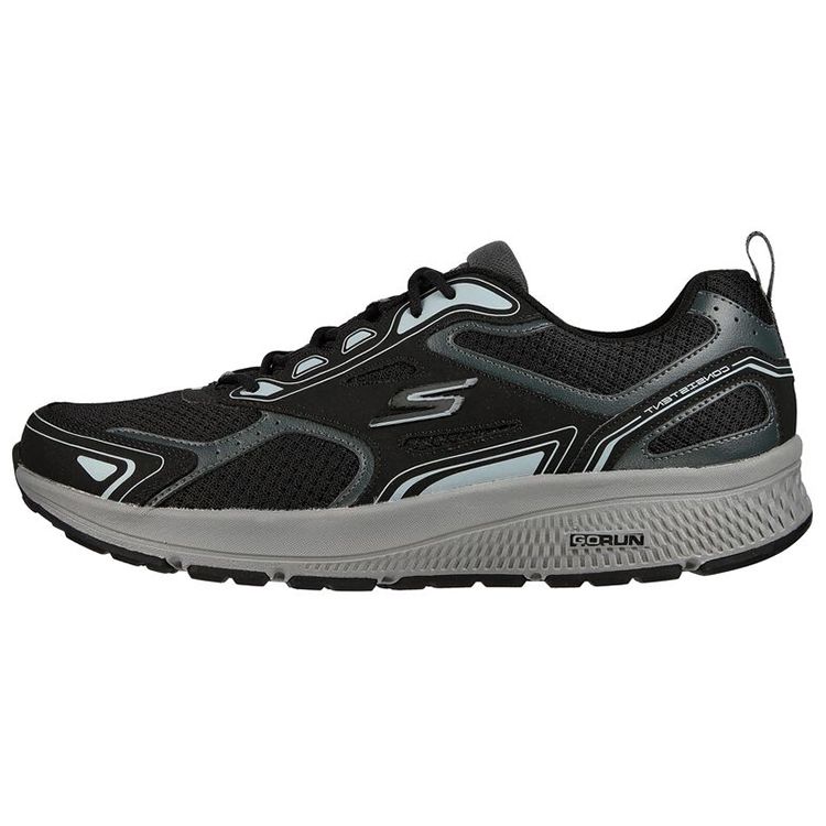 Skechers Go Run Consistent Мужские Черно-серые Беговые Кроссовки 220034-BKGY