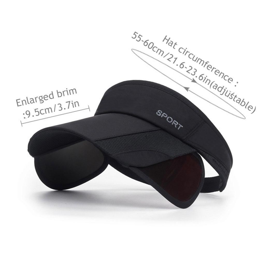 Summer Sports Sun Hats Ultra Wide Brim Open Top Hat for Women Men UV Protection Sunshade Hat Outdoor Cycling Sunscreen Hat