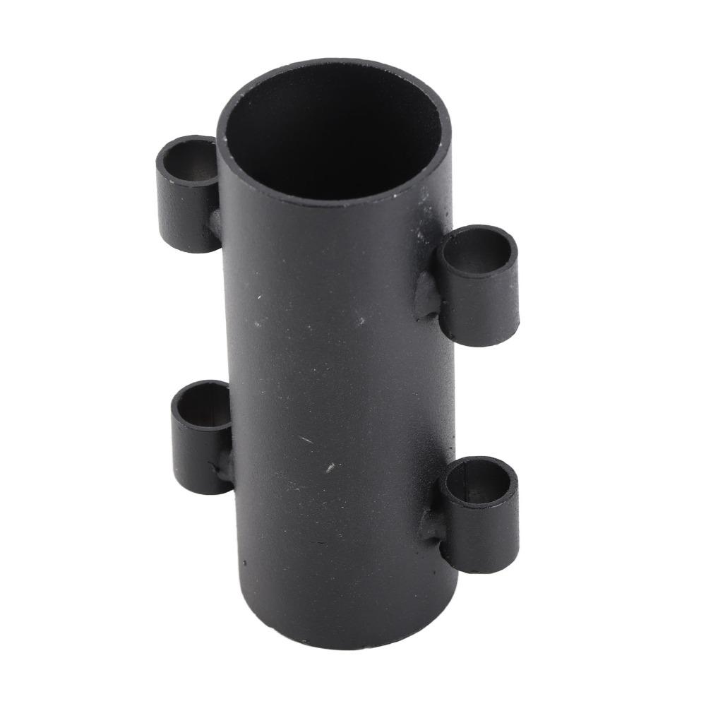 2 Pcs Metal Awning Rod Holder Dual Side Hole Camping Pole Stand Tent Pole Fixer Hiking Adventure