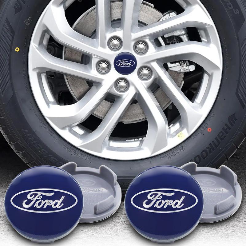 tkwyn3 4pcs 3D 54mm Car Emblem Wheel Hub Center Cap Badge Covers for Ford C-Max Mustang ST Focus mk4 Ranger 2 Styling Auto Accessories